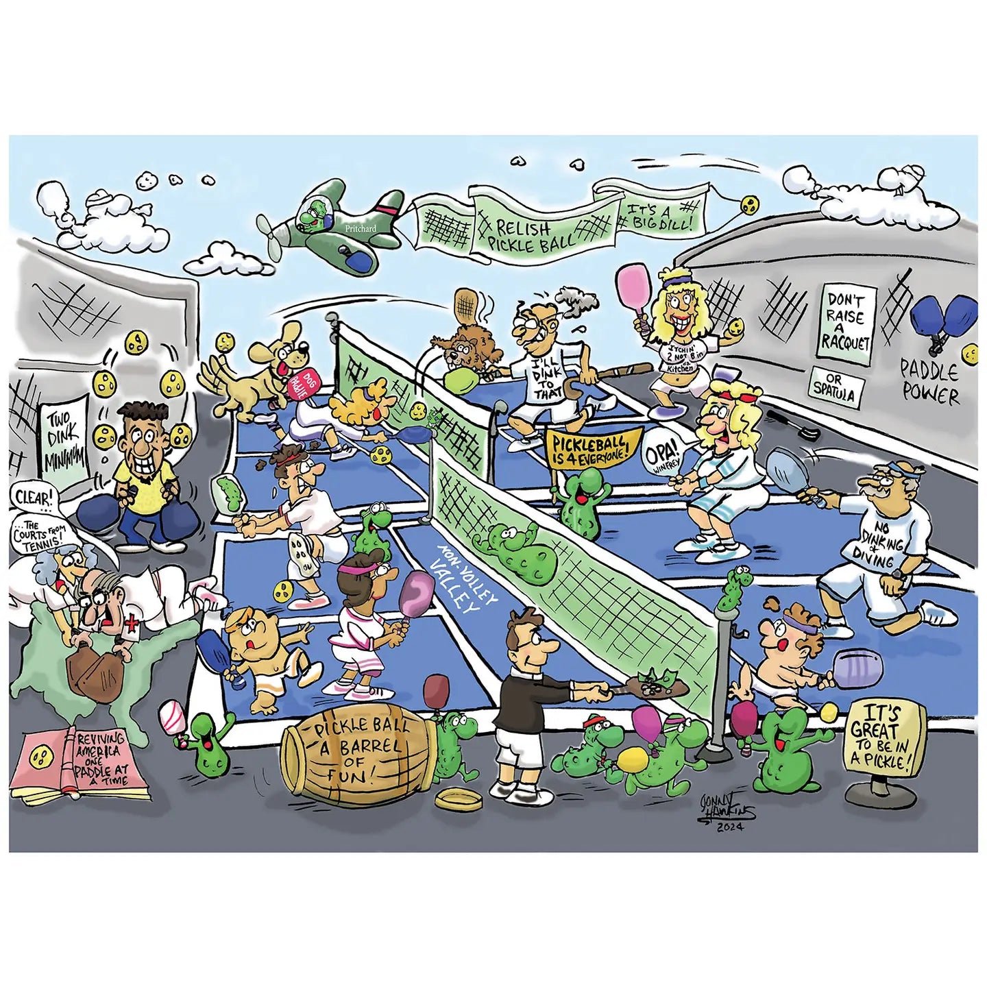 Pickleball Play 1000 Piece Puzzle