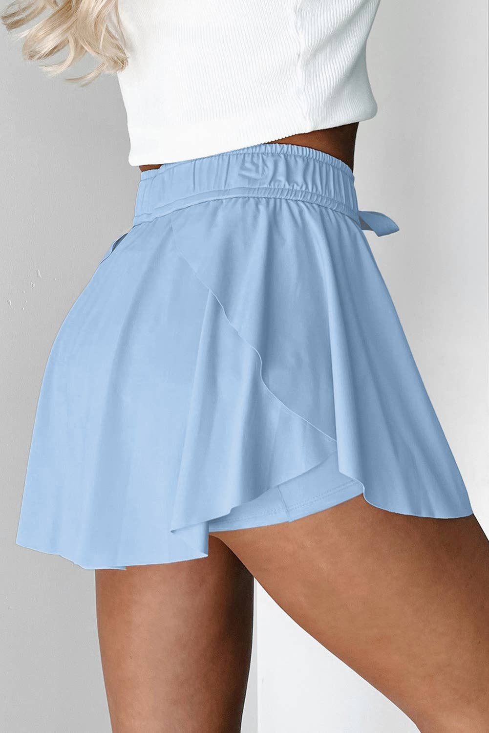 Flare Skort | light blue