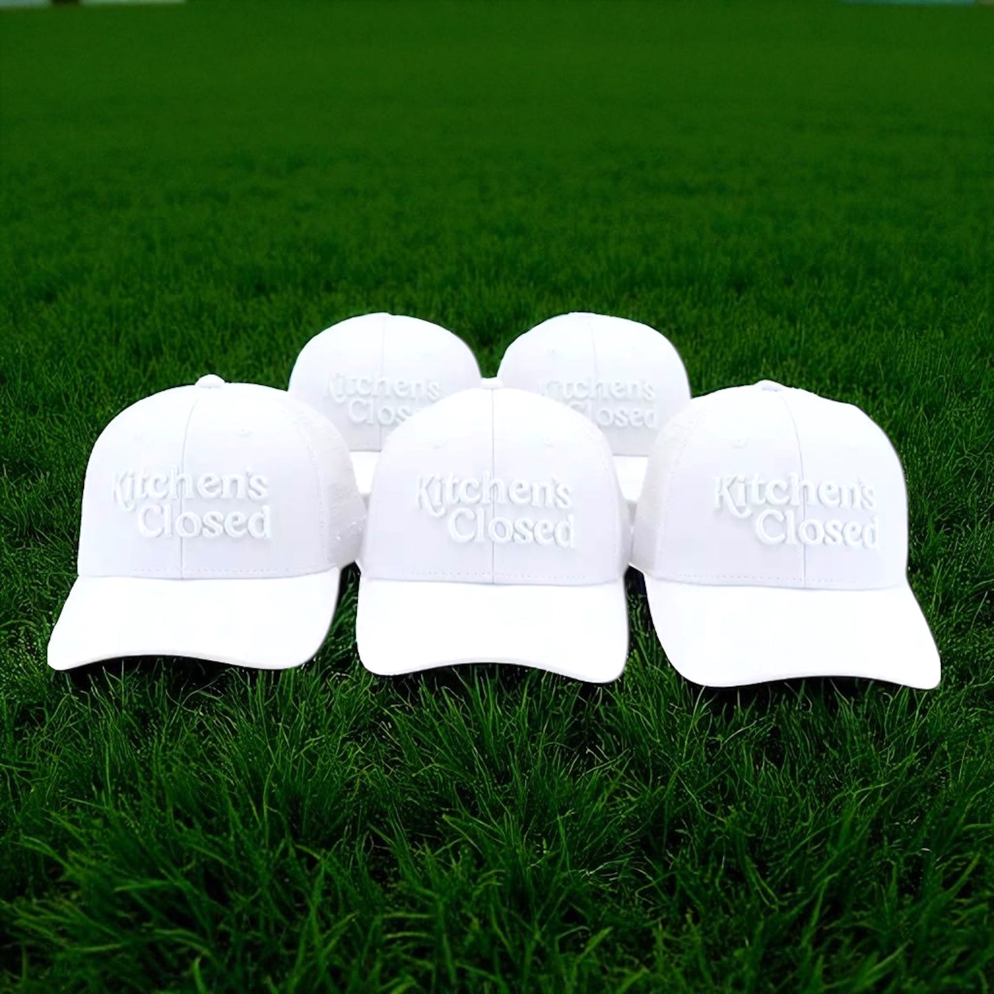 Kitchen's Closed Pickleball Hat | white + white