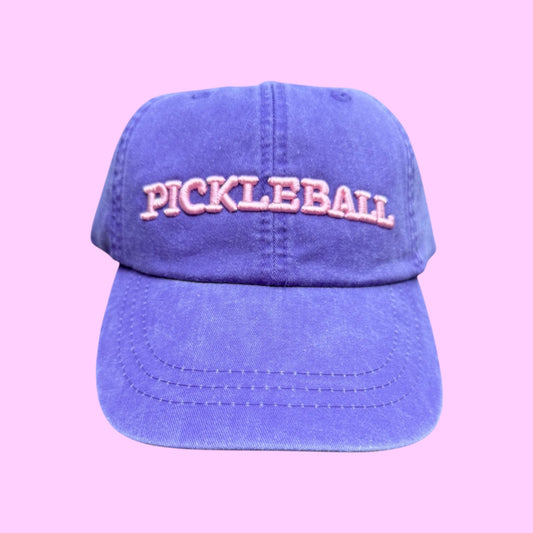 Embroidered "dad" Hat | purple + pink