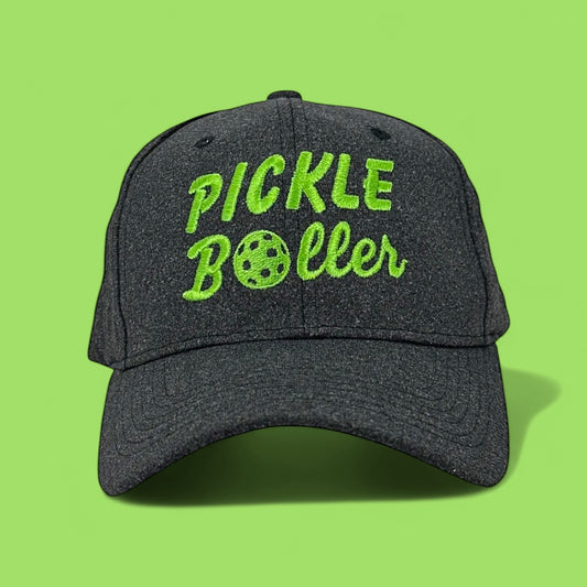 PICKLE Baller Baseball Hat |  heather black
