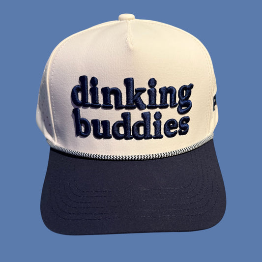dinking buddies Hat | creamy white +  deep navy