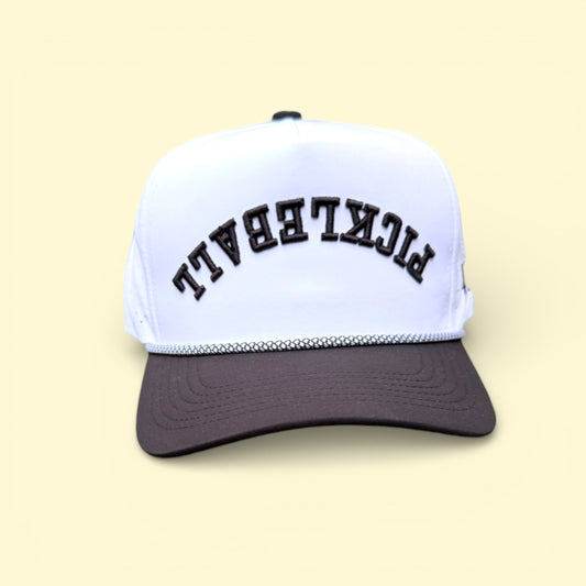 PICKLEBALL Upside Down Hat | white + black