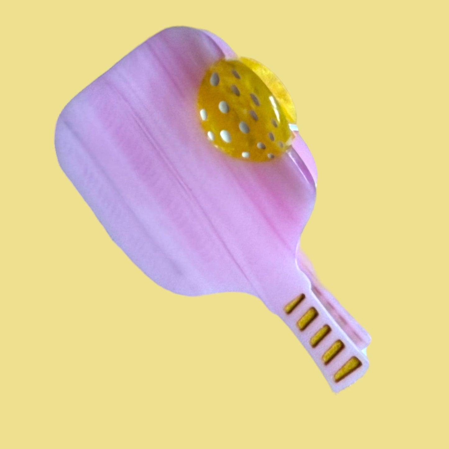Pickleball Paddle Hair Claw |  Pink