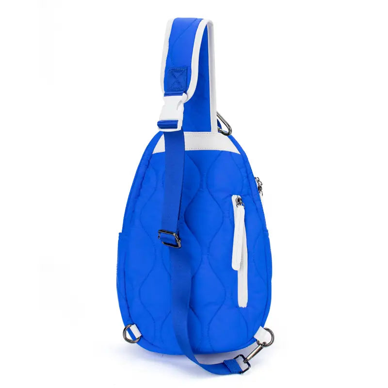 Pickleball Courtside Sling | electric blue + white