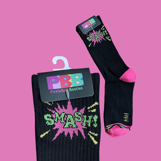 SMASH! Fun Socks | Black