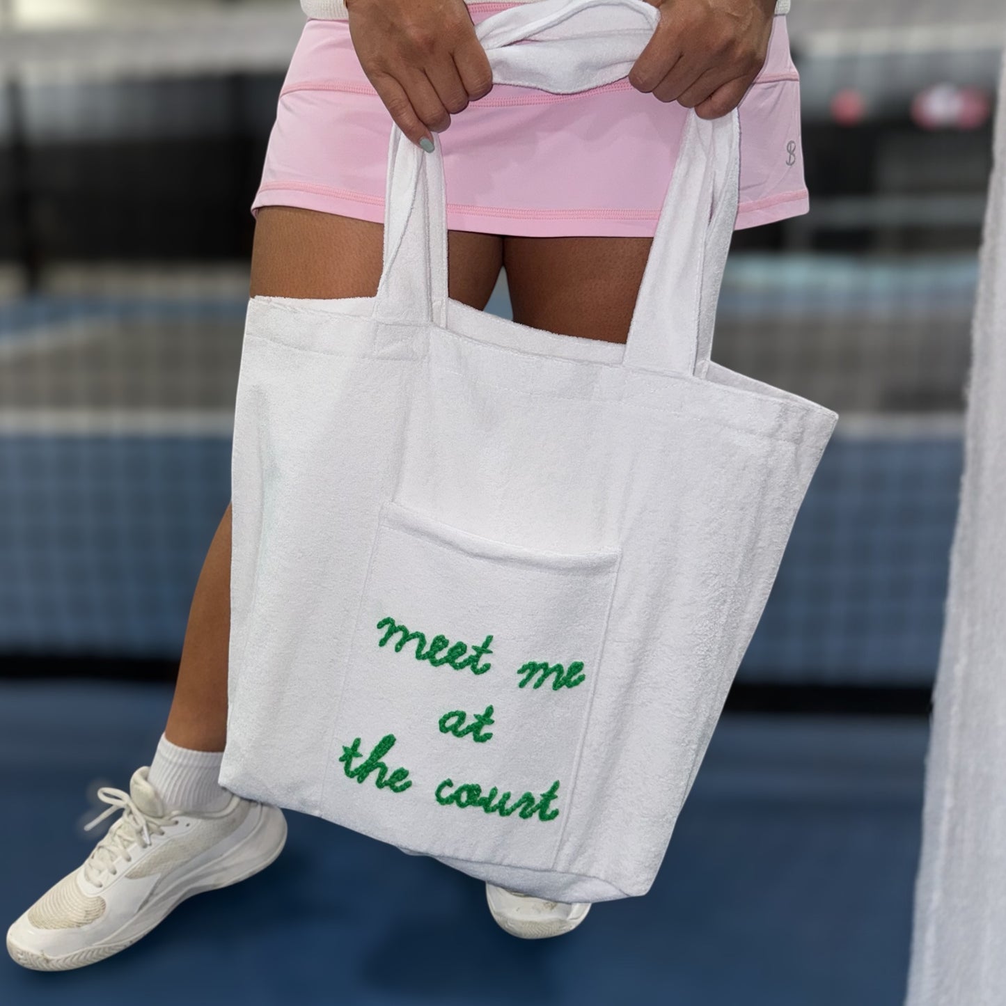 Sunseeker Take Away Tote Bag | Embroidered "Meet Me At the Court"