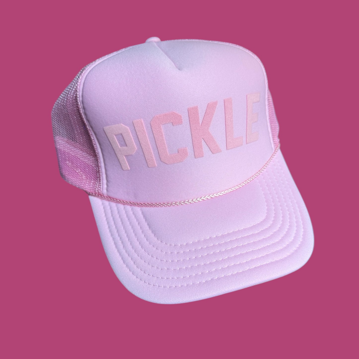 PICKLE Trucker Hat | light pink
