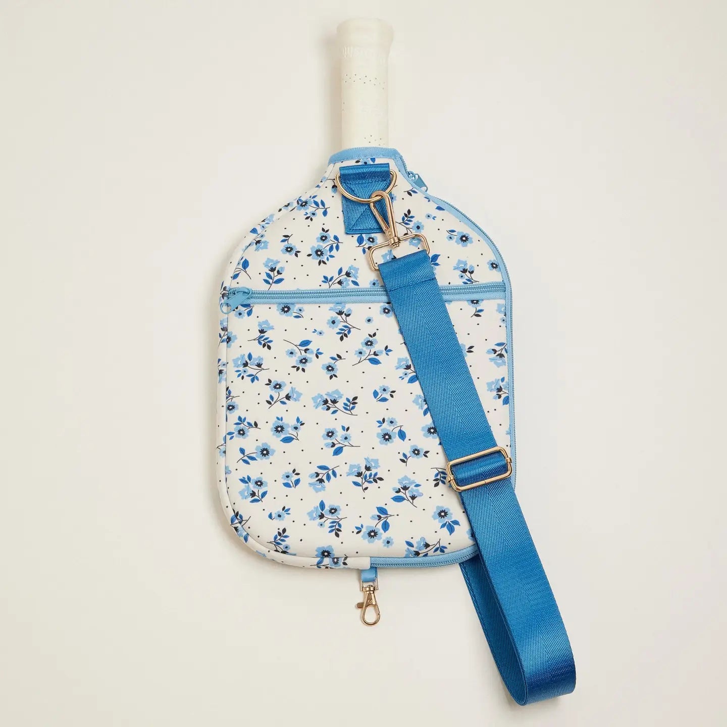 Floral Pickleball Paddle Cover | blue