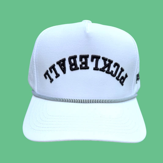 PICKLEBALL Upside Down Hat | white + black