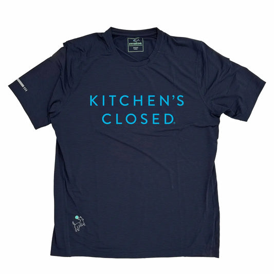 Men's Kitchen's Closed Luxe Performance Shirt | Royal Blue + Electric Blue