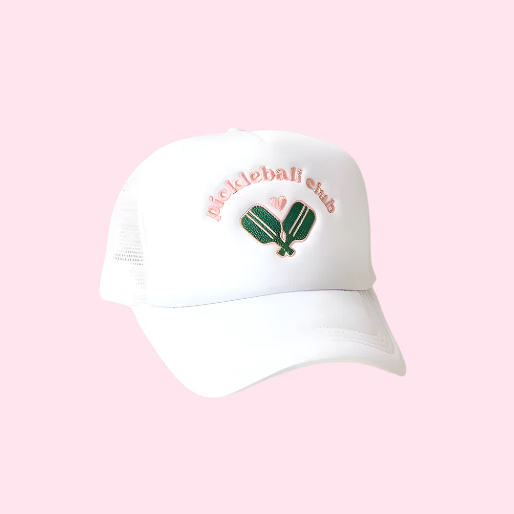pickleball club Trucker Hat | White