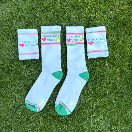 Pickleball Vibes BUNDLE | wristbands + socks