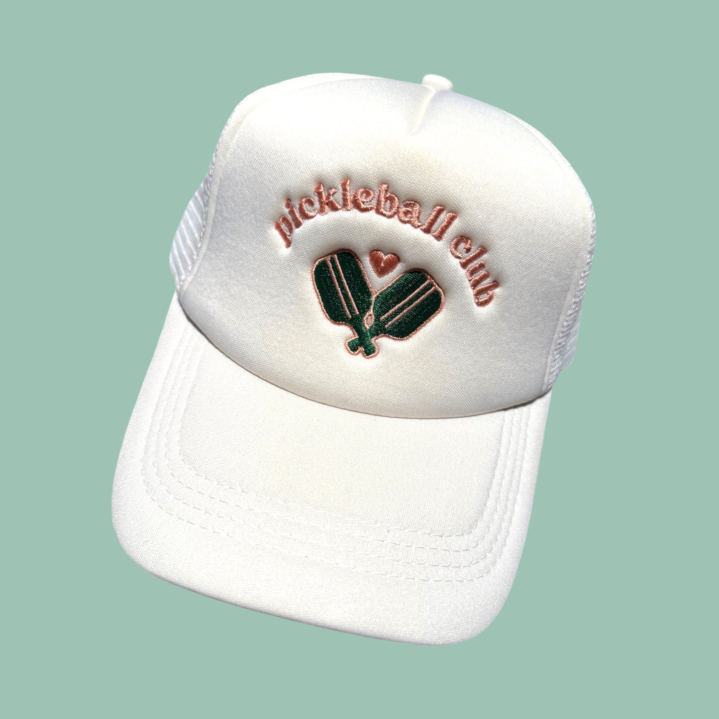 Pickleball Club Trucker Hat | White