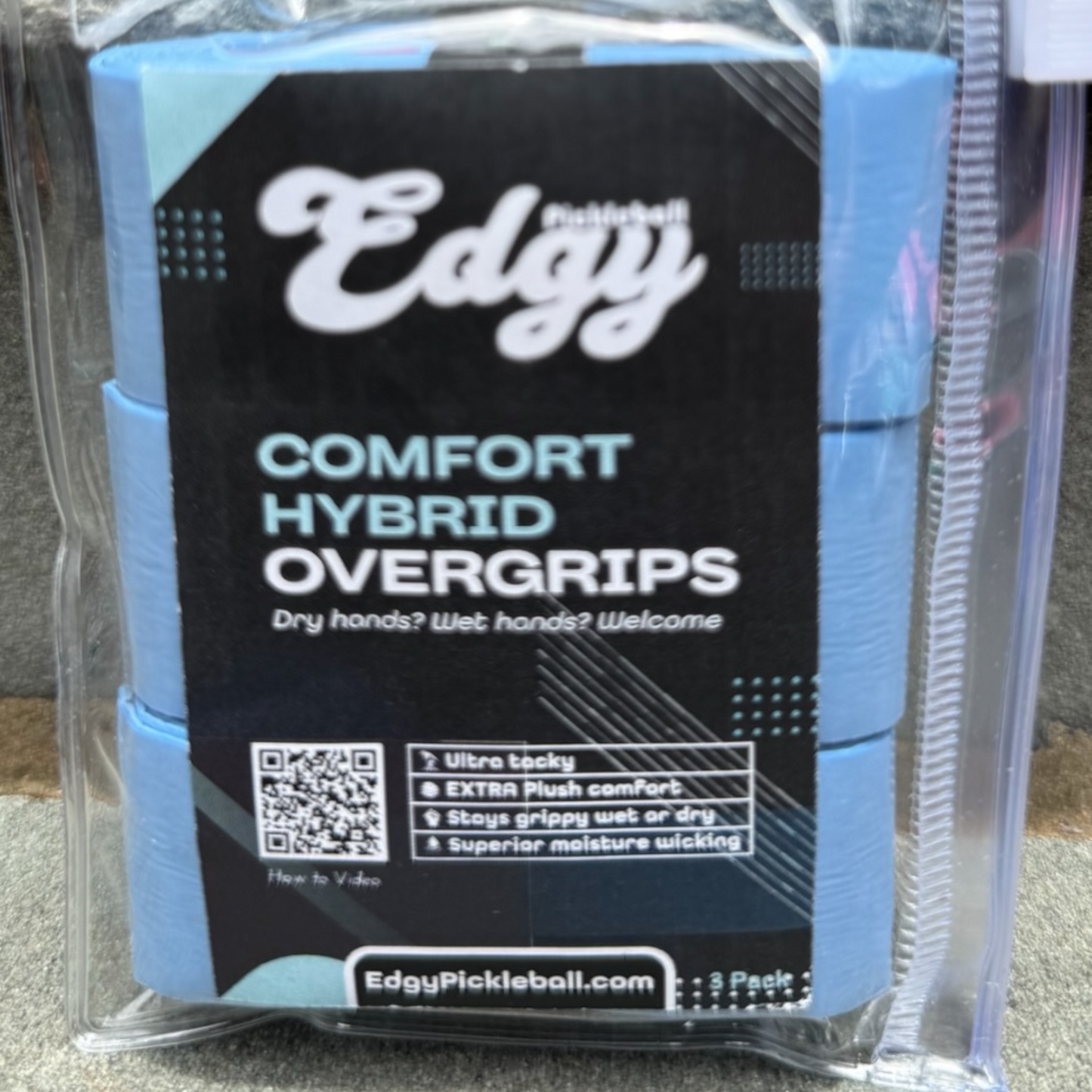 Hybrid Overgrip | 3 Pack | Cornflower Blue