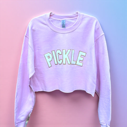 PICKLE Cropped Sweatshirt | bubblegum pink