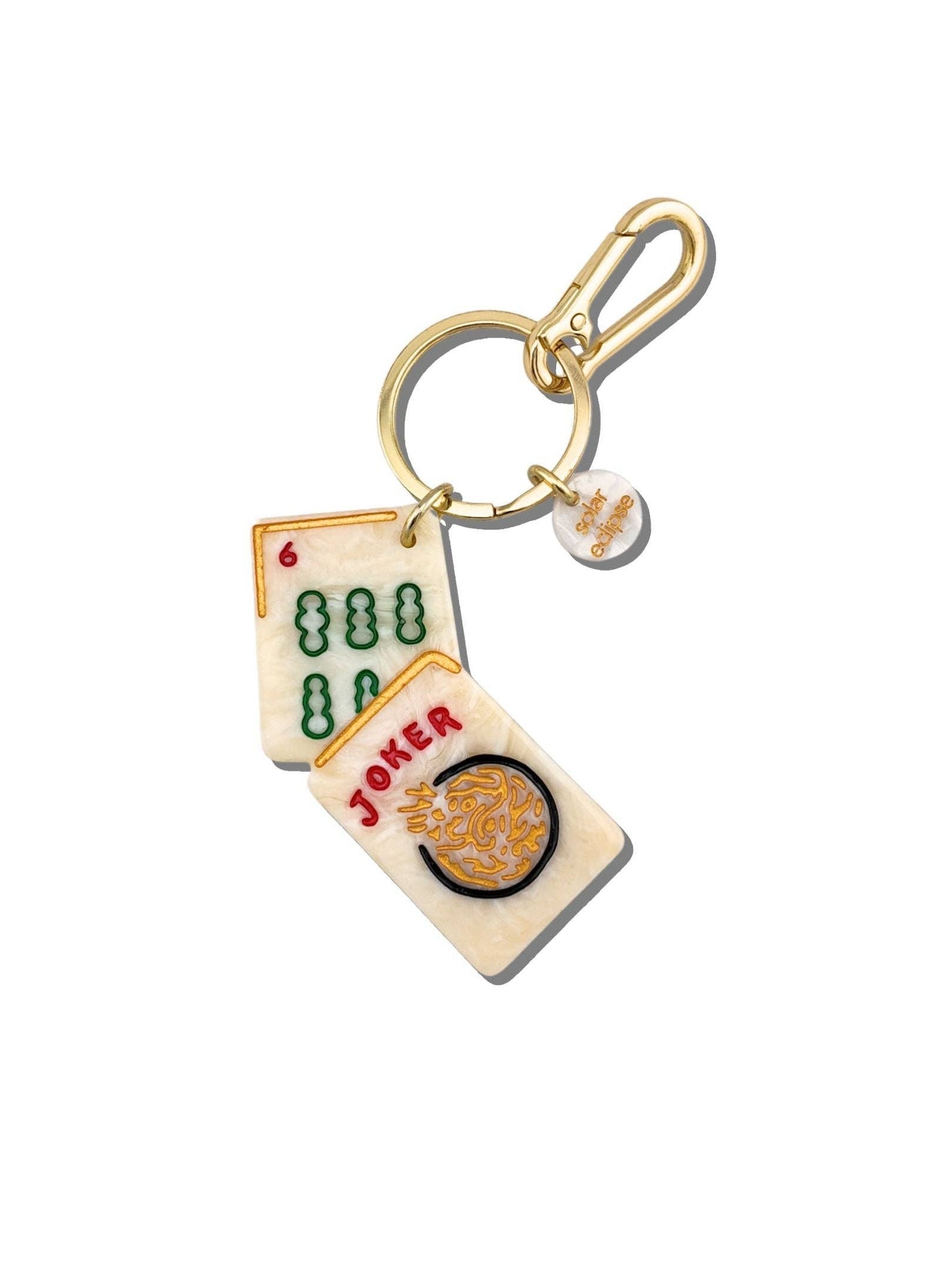 Hand-painted Mahjong Bag Charm + Keychain | the OG
