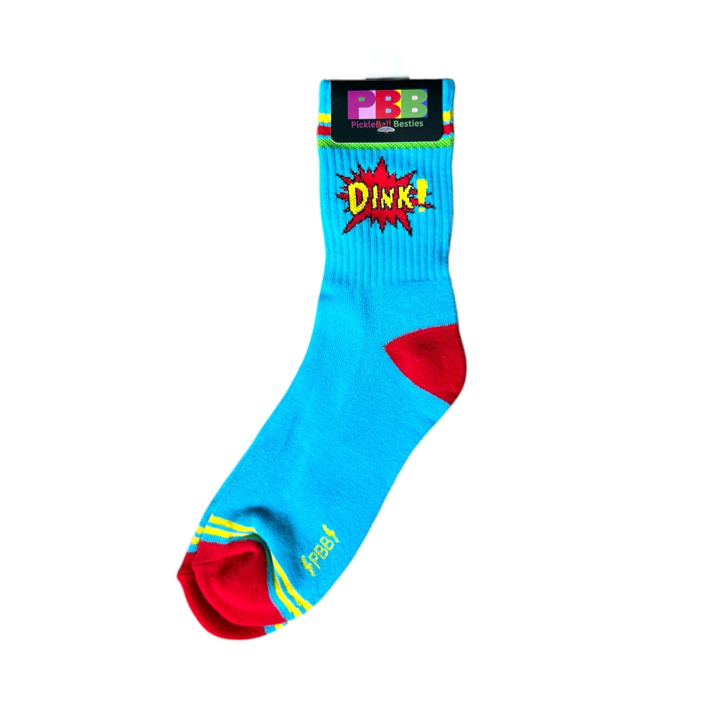 SUPERHERO Style BANG! + DINK! Fun Socks | Blue