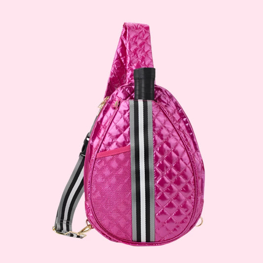 Puffer Sling Bag | Hot Pink