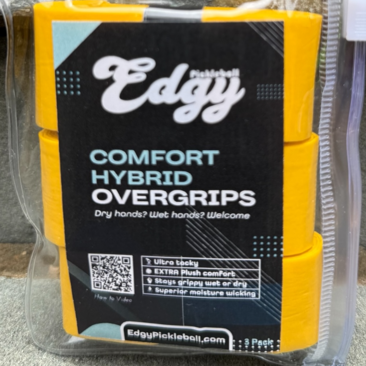 Hybrid Overgrip | 3 Pack | Mango Yellow