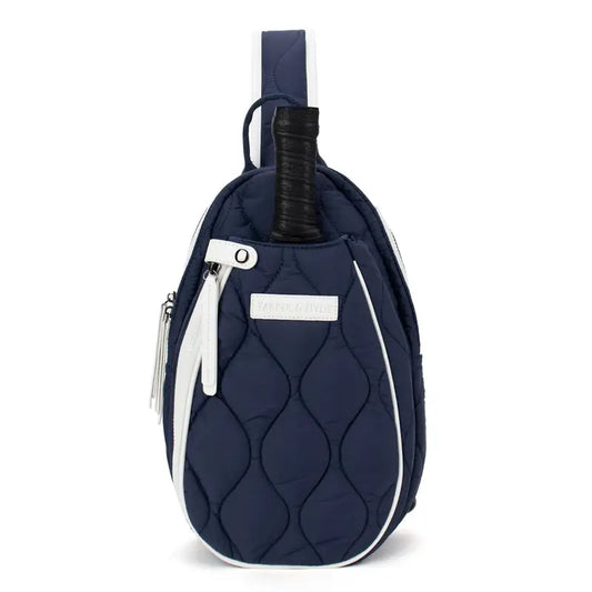 Pickleball Courtside Sling | navy + white