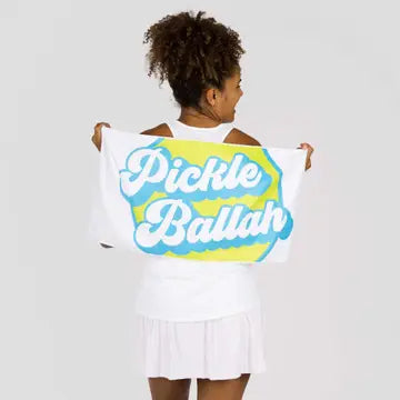 Pickleballer Sports Towel | White