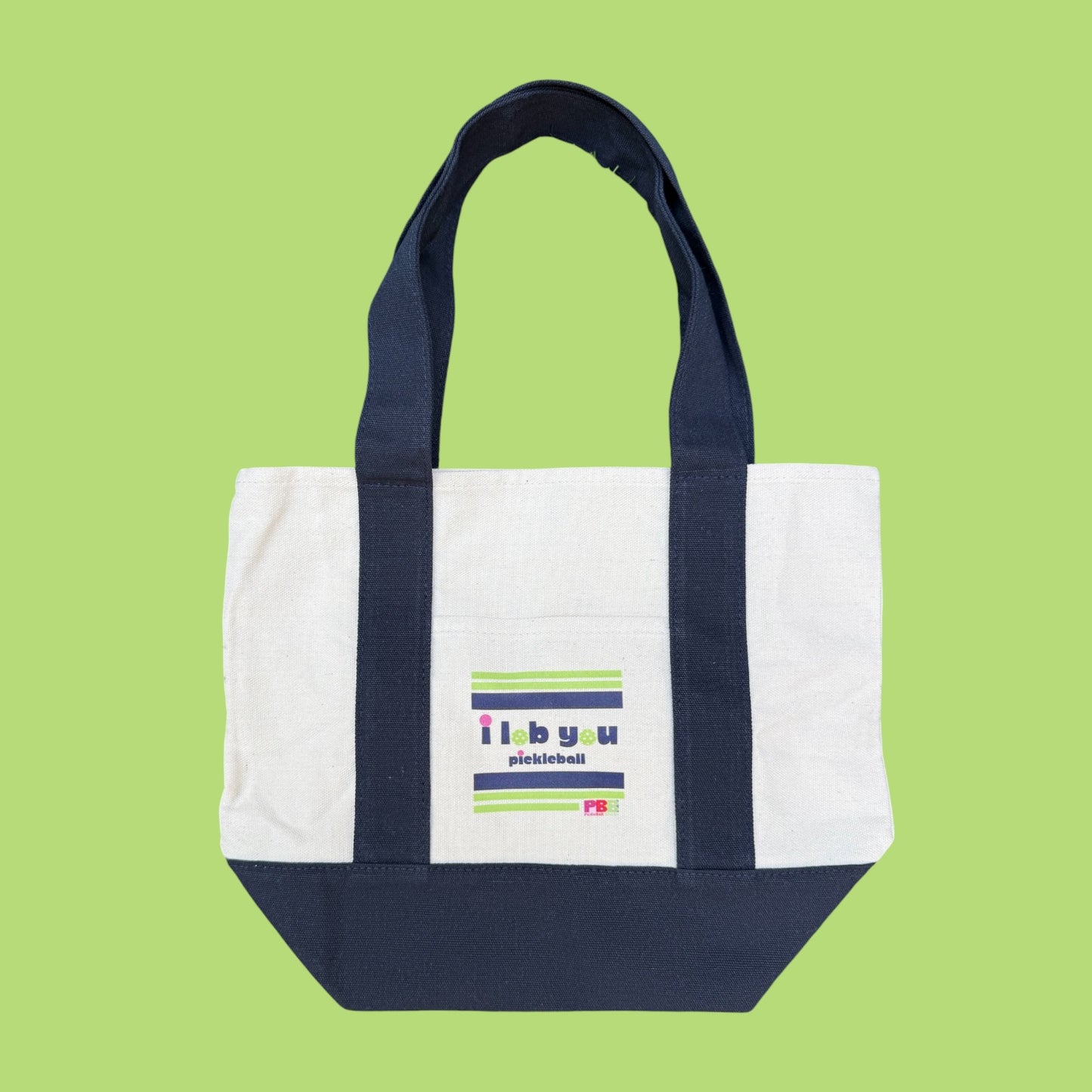 i lob you pickleball | mini Carryall Tote Bag | navy