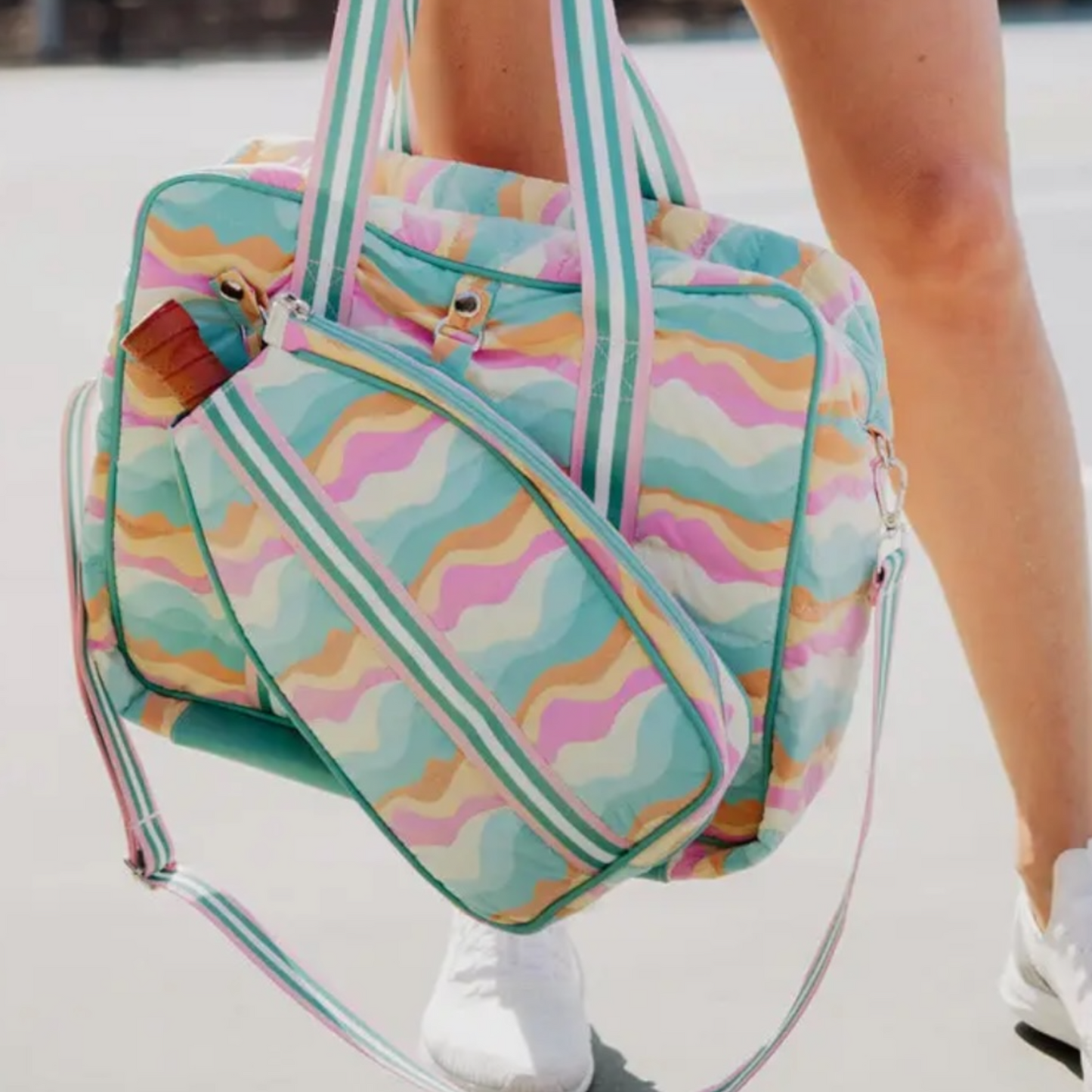 Pickleball Bag | neon abstract colors