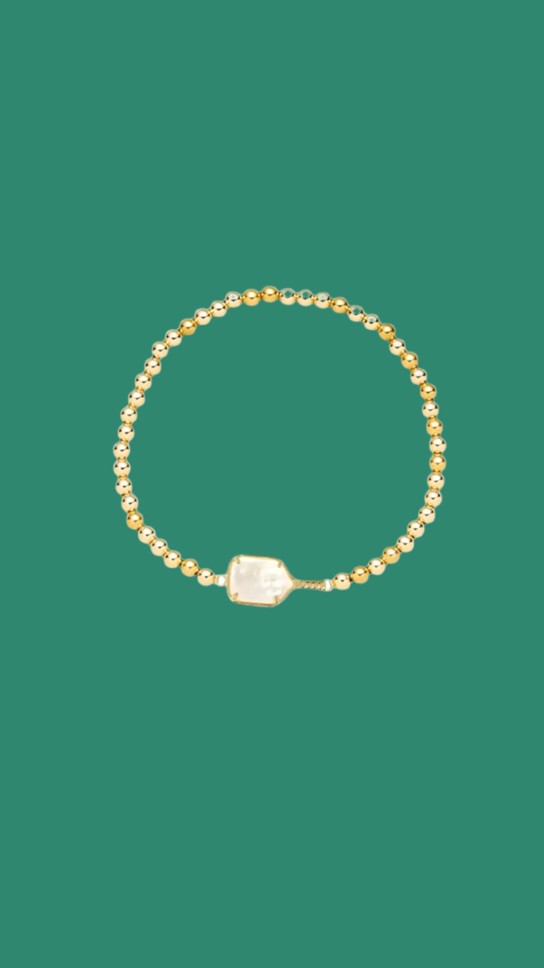 Pickleball Paddle Bangle Bracelet | Gold