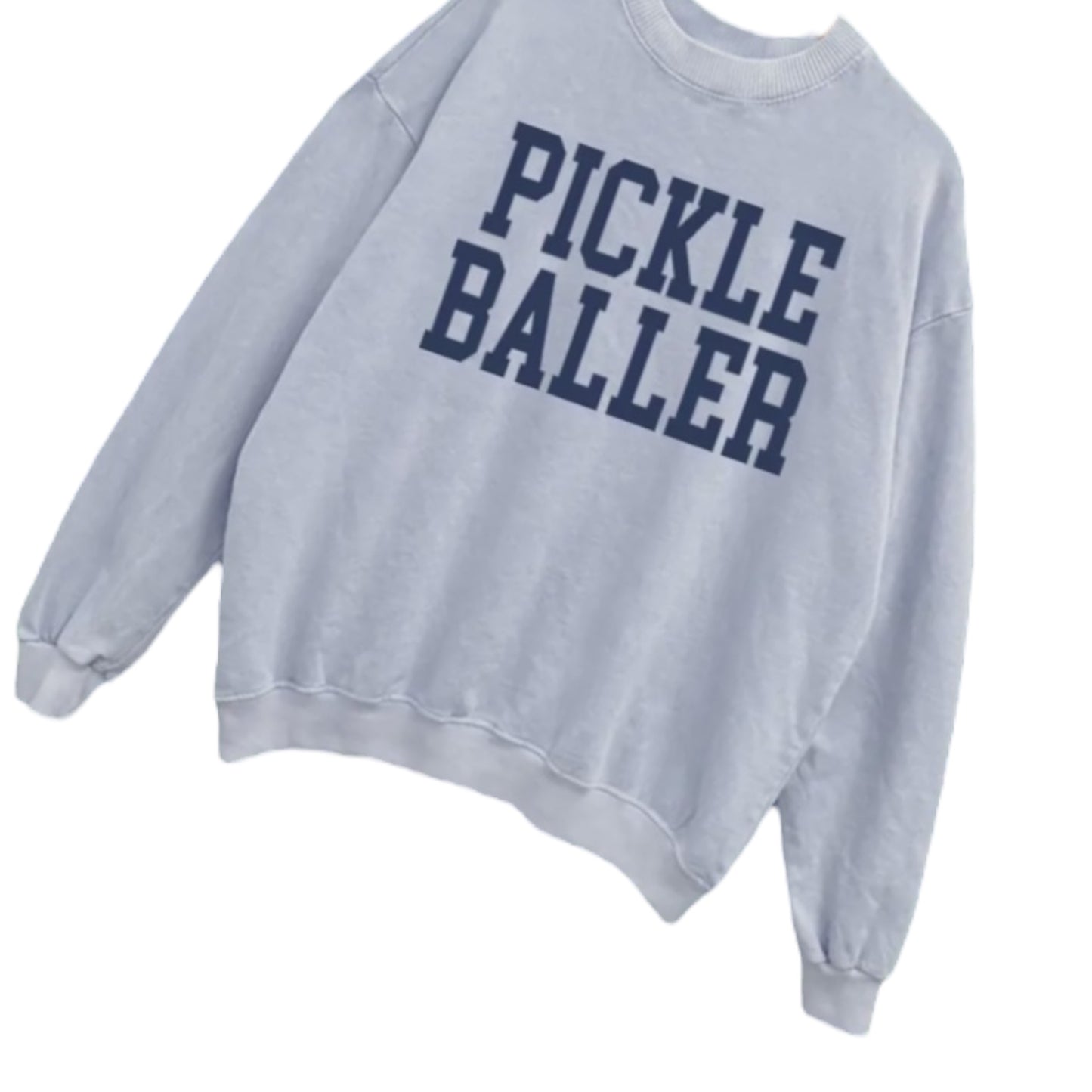 PICKLEBALLER | Mineral Washed Blue Sweatshirt