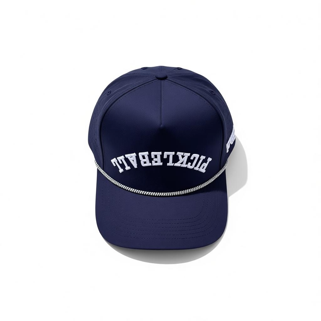 PICKLEBALL Upside Down Hat | navy blue + white
