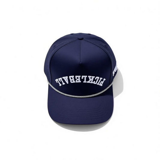 PICKLEBALL Upside Down Hat | navy blue + white
