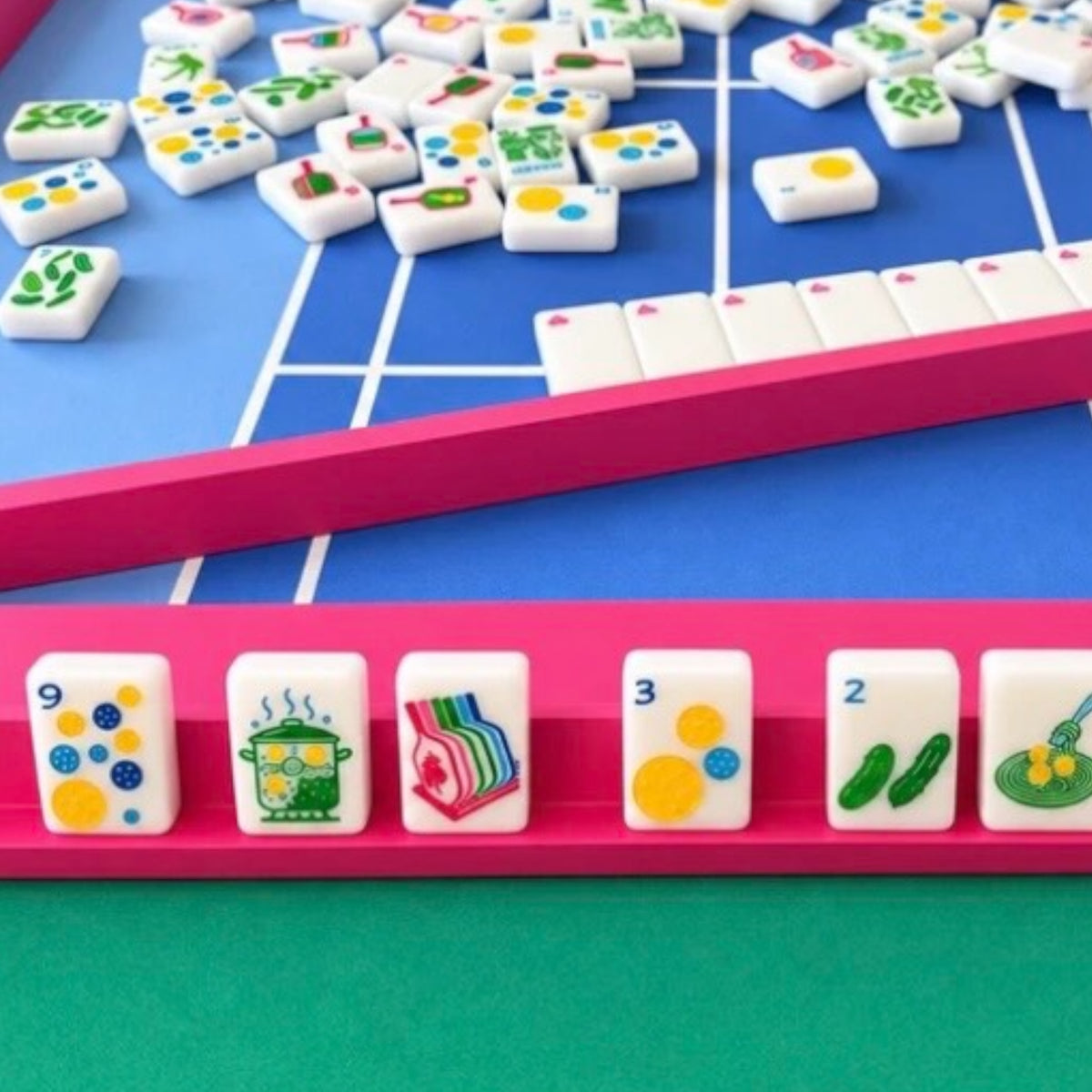 American Pickleball Mahjong Set | vibrant colors