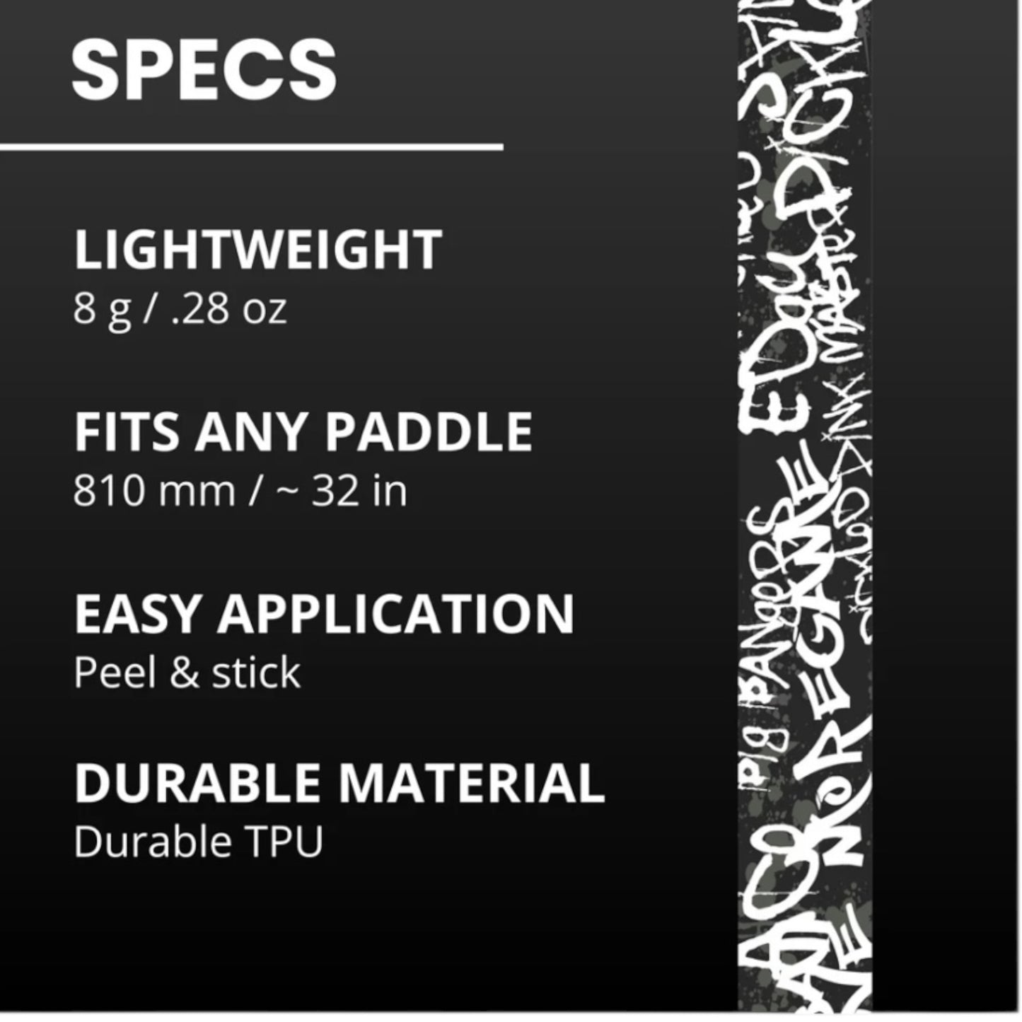 Edge Tape | black + white graffiti