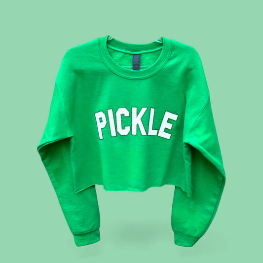 PICKLE Cropped Sweatshirt | green