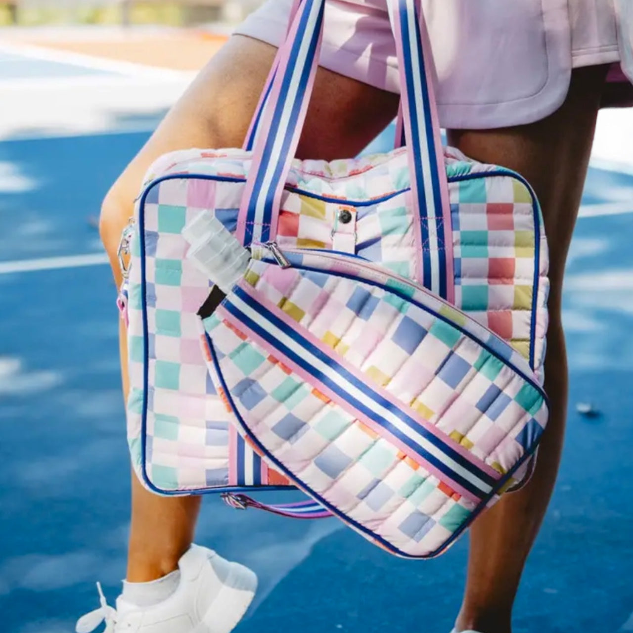 Pickleball Bag | multi color checkerprint