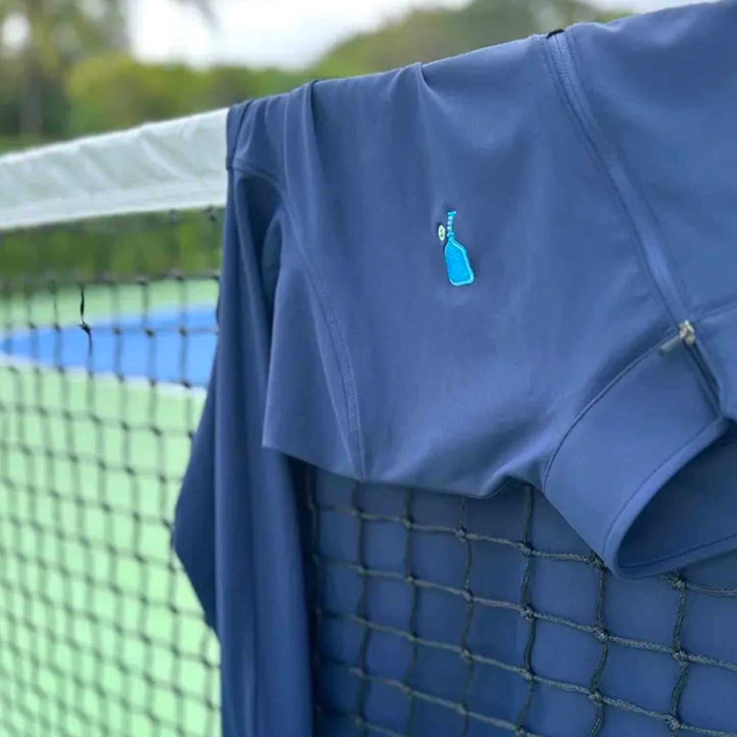 Men's Court Performance Quarter Zip Pullover | Navy