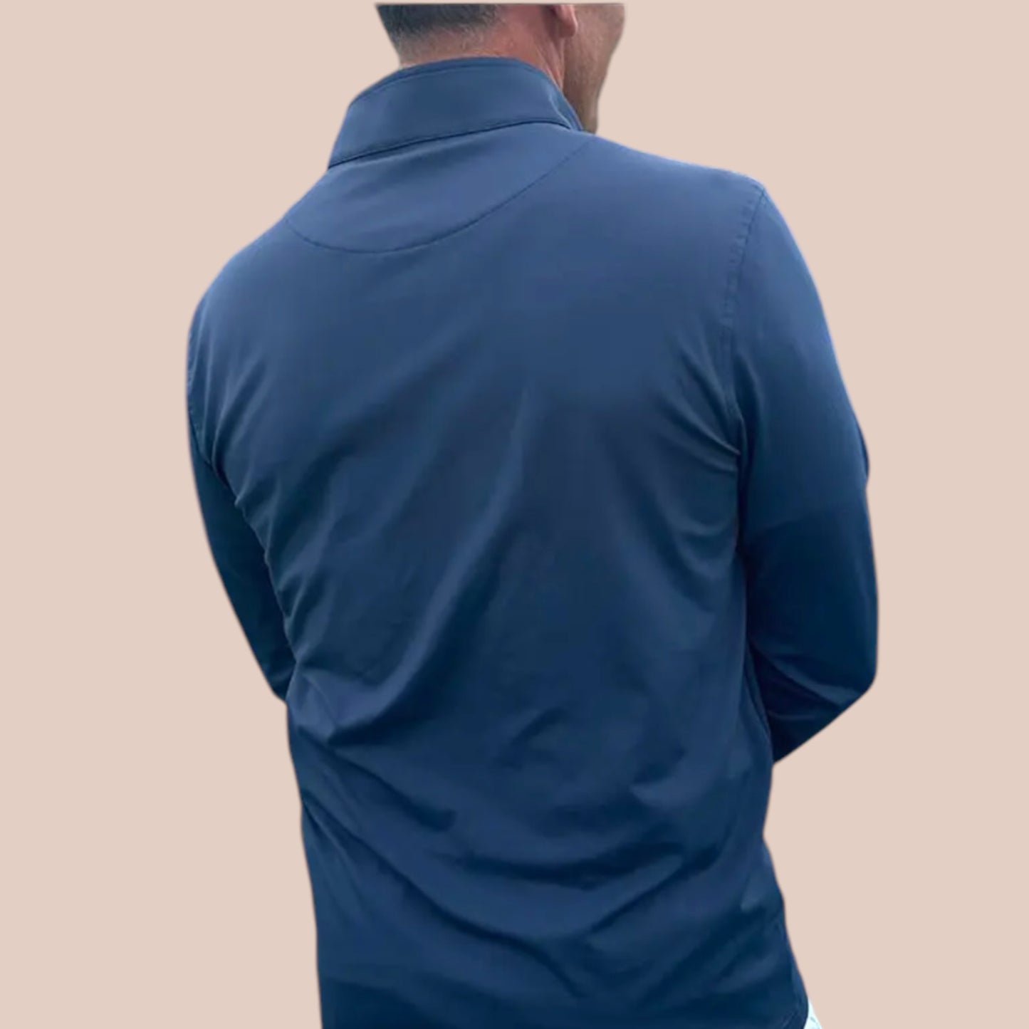 Men's Court Performance Quarter Zip Pullover | Navy