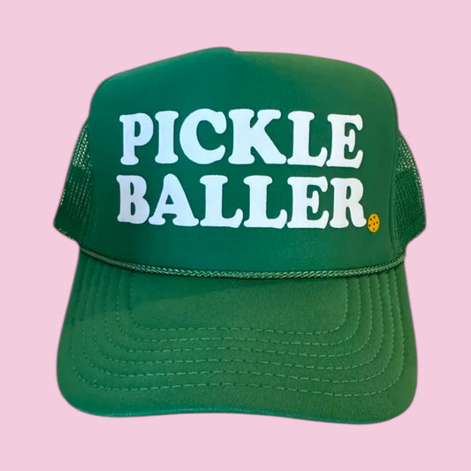 PICKLEBALLER Trucker Hat | kelly green
