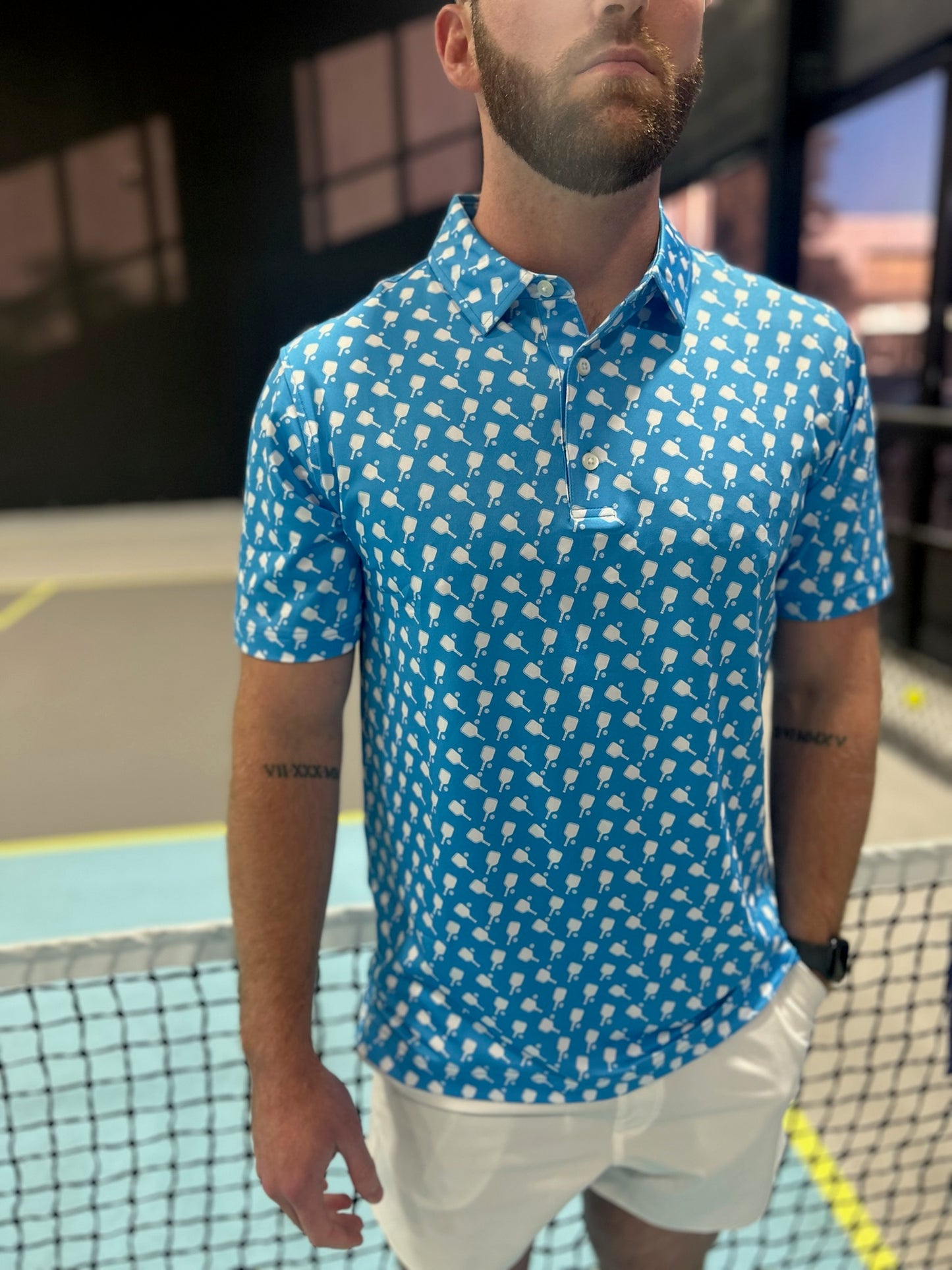 Men's Pickleball Performance Polo | Pickled Blue