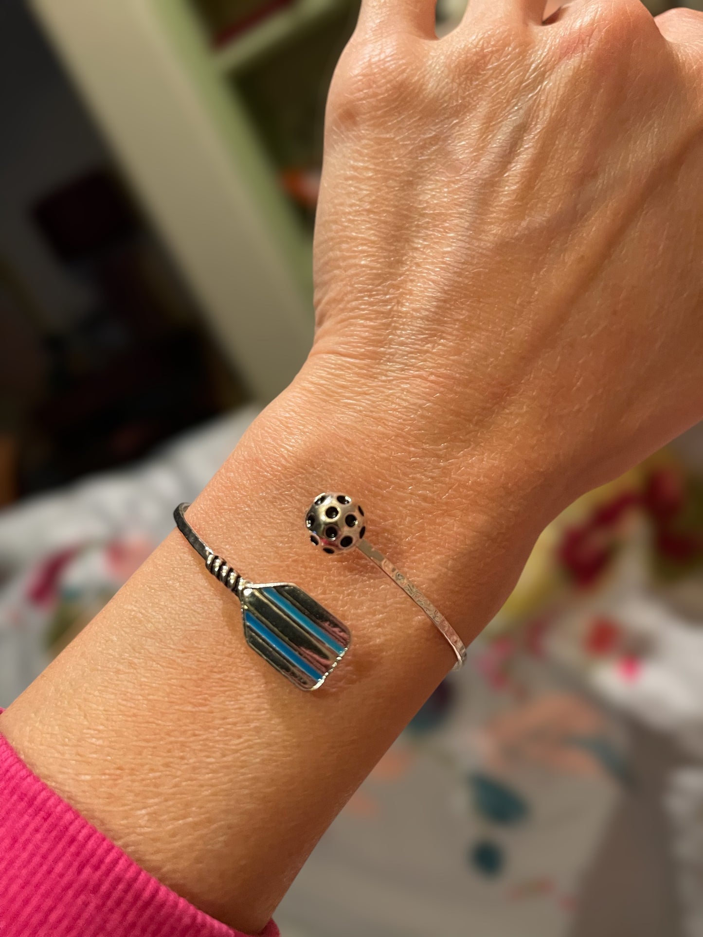 SUPER SALE!!  Wire Bangle Bracelet - Pickleball