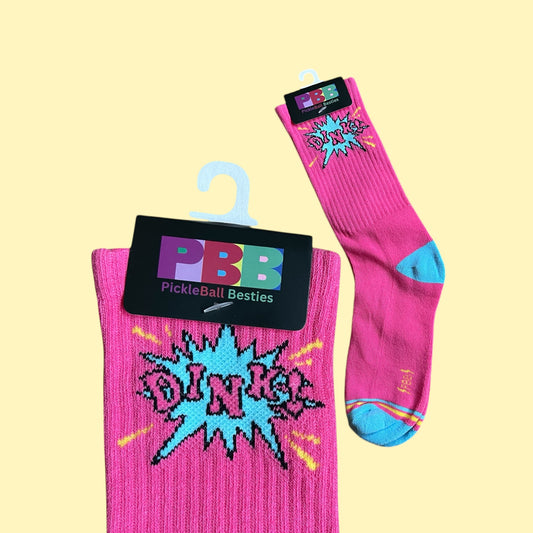 DINK! Fun Socks | Hot Pink