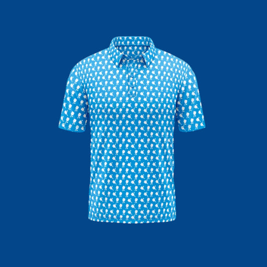 Men's Pickleball Performance Polo | Pickled Blue
