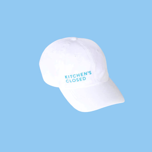 Kitchen's Closed Pickleball Athletic Hat | White