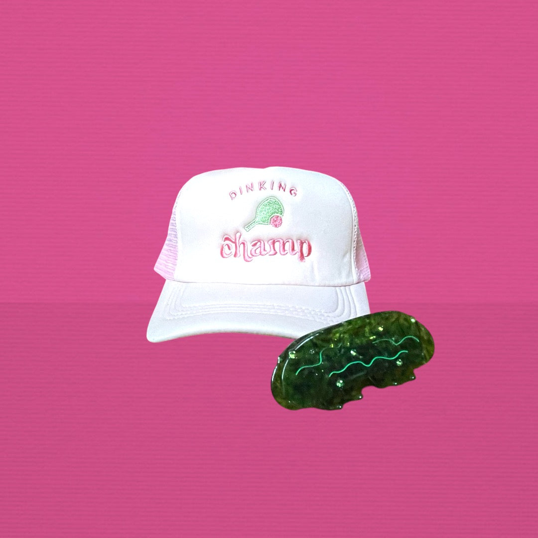 DINKING champ Trucker Hat | pink