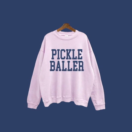 PICKLEBALLER | Mineral Washed Lilac Sweatshirt