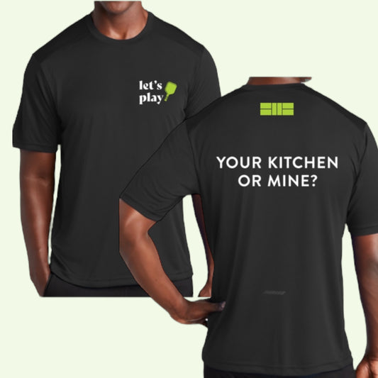 Men's Your Kitchen or Mine Performance Shirt | Black