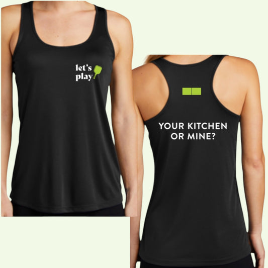 Your Kitchen or Mine Lux Performance Tank | Black
