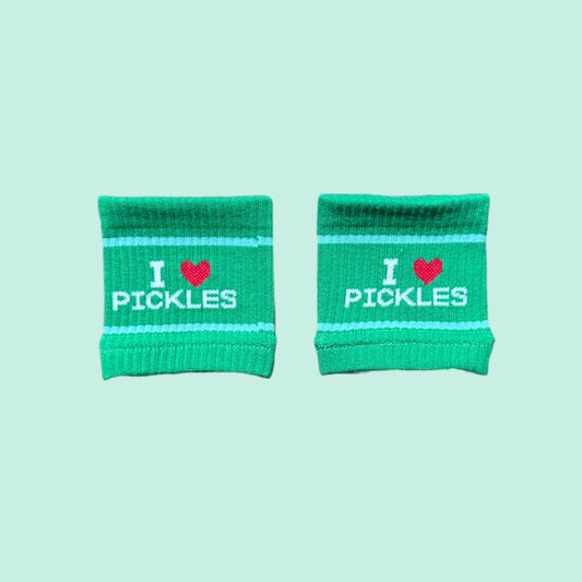 I ❤️ PICKLES Wristbands | Sweatbands