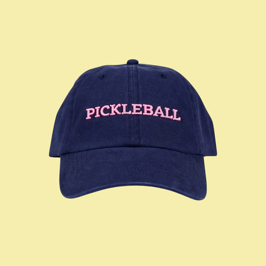 PICKLEBALL Embroidered Hat | navy + pink